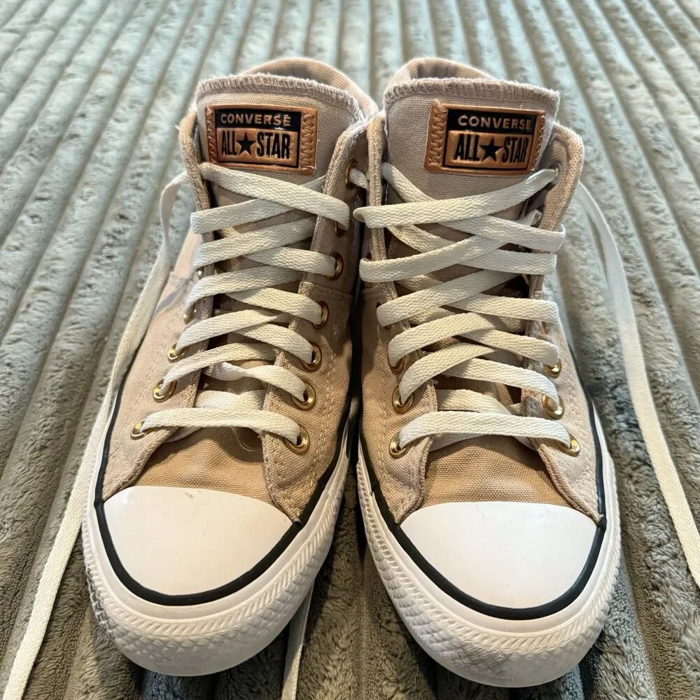 Converse All Star Chuck Taylor Mid Rose Gold US W 9 - EUR 40 Great Condition - Picture 2 of 10